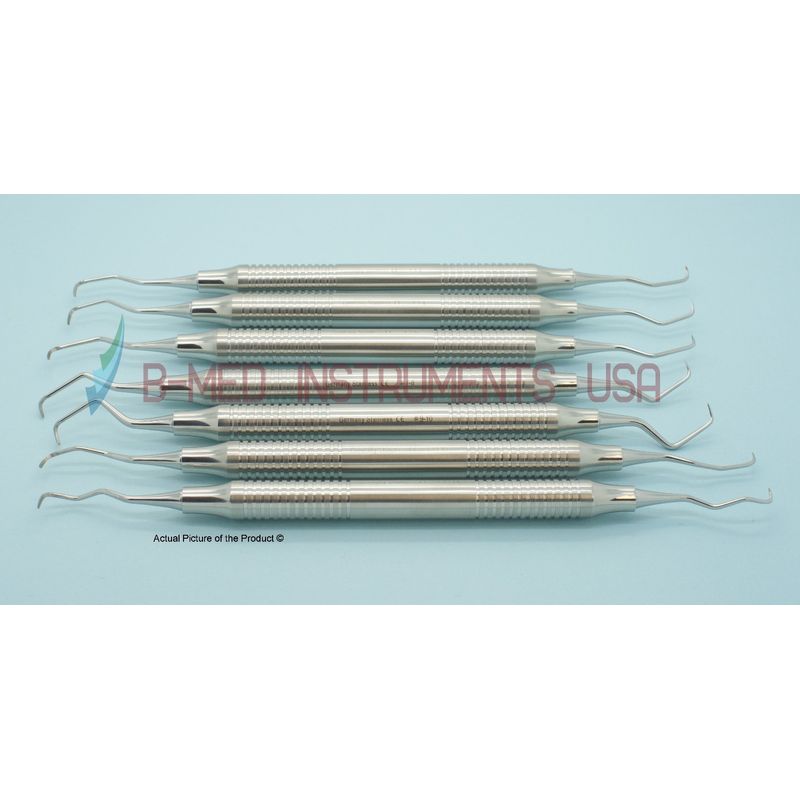 OR Grade 7 Piece Gracey Curette Set Hollow Periodontal Hygiene Dental ...