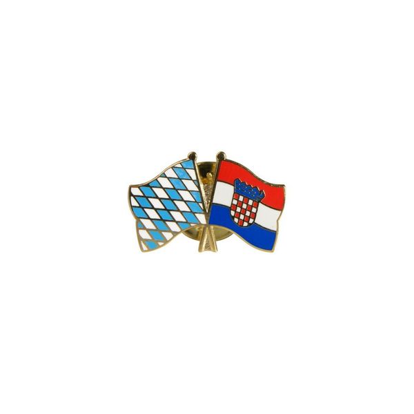 Flaggenfritze® Friendship Pin Bavaria - Croatia
