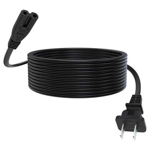 Power Cord for JBL Boombox 3 PartyBox 310, 110, 100, 120, 200, 300, 320, 710, 1000 Speaker, AC 2 Prong C8 Power Charger Cord Cable (10 FT)