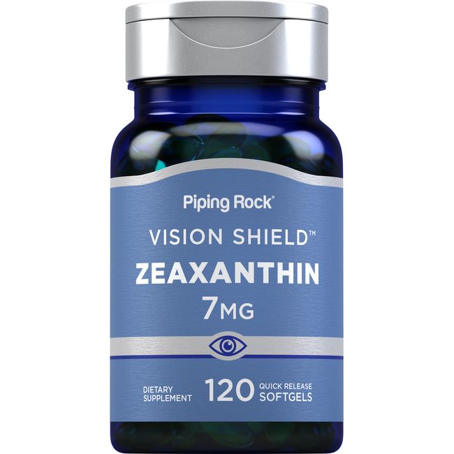 Zeaxanthin Supplements 7mg | 120 Softgels | Non-GMO | by Piping Rock