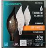 EcoSmart 40-Watt Equiv B11 Dimmable E12 Candelabra Thinner Filament 3 pack