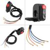 Keenso Handlebar Control Switch, Handlebar Mount Switch, Bike Electrical Switch, 22mm 7/8 Waterproof with Ignition Control, ON/OFF Control Switch