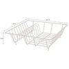 simplywire – Square Dish Drainer – Plate Drying Rack – Black Plastic Coated Steel