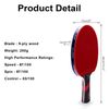 JOYJ Professional Table Tennis Paddle with Case, ITTF Approved Ping Pong Racket, Perfect for Intermediate