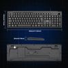 Rii RK907 USB Wired Keyboard Full Size Office Keyboard Compatible with Mac PC Tablet Windows Android Microsoft UK Layout