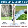 3" Solar Deep Well Pum Submersibl Pump Impeller DC 48V 500W  + MPPT Controller