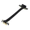 ipolex PCIe 3.0 X1 Extender cable, Up to Up, cable length 25-cm, 85ohm