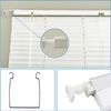 INCREWAY Venetian Blinds No Drill No Tools, Adhesive Blinds Bracket Kit, Manual for Window, White