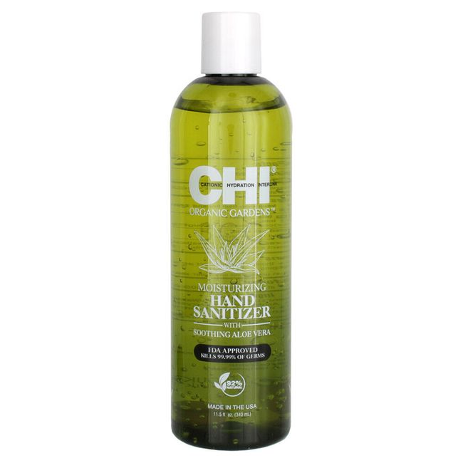 CHI Hand Moisturizing Sanitizer With Soothing Aloe Vera Kills 99% of Germs