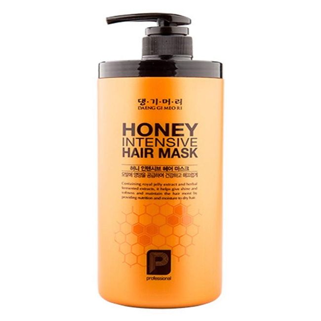 Daeng Gi Meo Ri- Honey Intensive Hair Mask, Containing Royal Jelly and Herbal Fermented Extracts, Providing Nutrition and Moisture to Dry and Damaged Hair, 1000ml