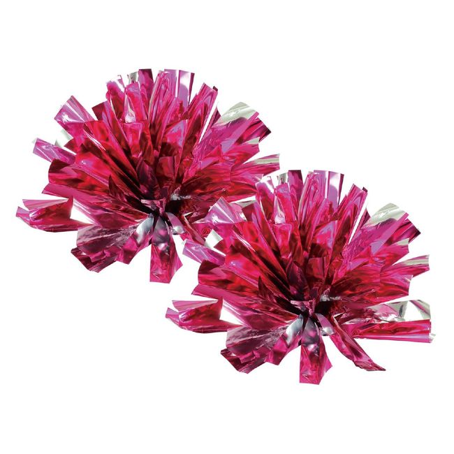 Artec 14831 Easy Cheer Pom Poms, Pink Silver, Sports Festival, Dance, Cheerleader, Sparkle, Cheer, Cheer, Play-Party, Recital