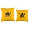 Triplesaints Crown Logo Throw Pillow