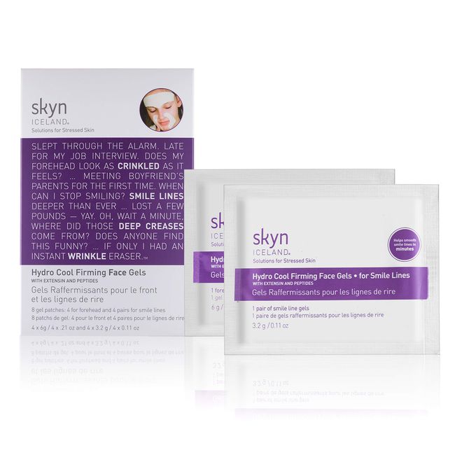 skyn ICELAND Hydro Cool Firming Face Gels, 8 Count