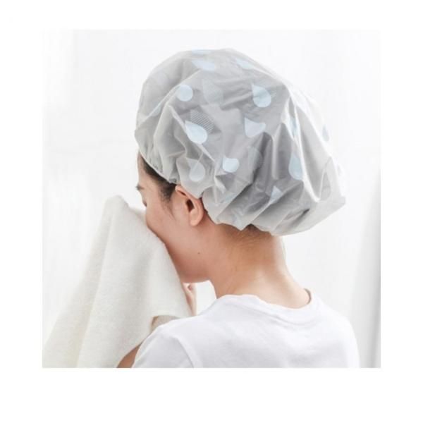 Luminar D Waterdrop Cute Shower Cap Blue