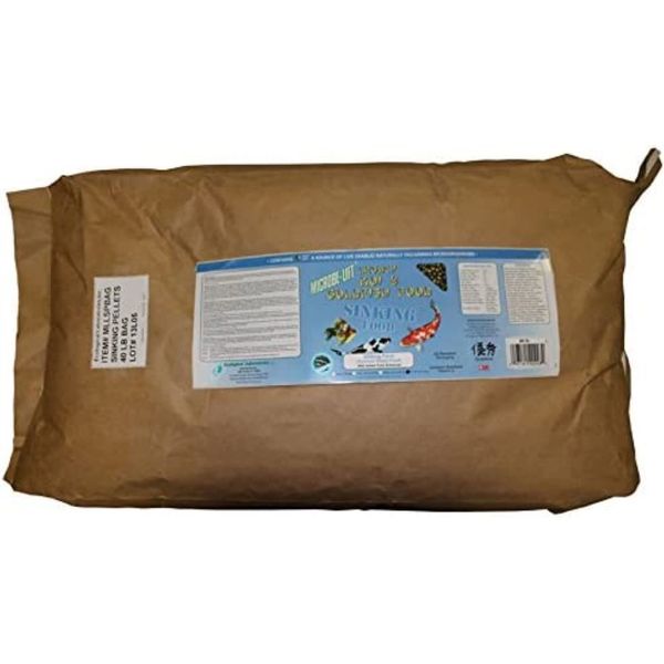 MICROBE-LIFT MLLSPBAG Sinking Fish Food Pellets for Ponds, Water Gardens, and