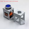 Push Button Switch DIN Rail Mounting Bracket Set for Potentimeter Emergency Stop Push Button Switch 2Pcs White (Switches and Rails Not Included)