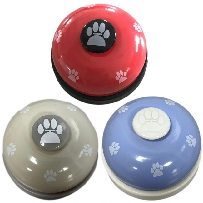 Sweet Plus Counter Call Bell Dog Cat Paw Call Bell Counter Bell Reception Store Tabletop Bell Pet Toy Training (B)