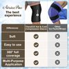 Knee Ice Pack Wrap Compression Sleeve for Injuries, Reusable Gel Cold Packs