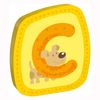 Haba decoratie houten letter C