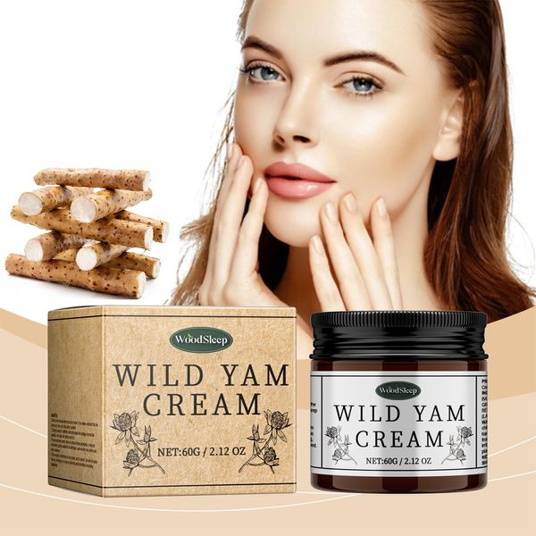 Wild Yam Moisturizing Cream, Organic Yam Anti-Wrinkle Cream, Used To Brighten The Skin Color Of Women's Faces, Firming Skin Cream, Moisturizing Face And lightening Fine Lines, Firming Cream 60g