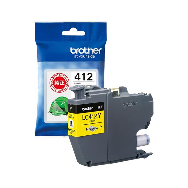 Brother LC412Y Ink Cartridge Yellow Compatible Model Number: MFC-J7300CDW, MFC-J7100CDW, Others, Small