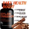 Organic Ceylon Cinnamon 1800mg | High Potency | 240 Capsules | GMP Certified
