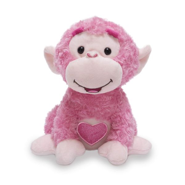 Cuddle Barn - Love Me Coco | Animated Valentine's Pink Monkey Stuffed Animal Plush Toy, Twirls in Circle to Love Machine, 10 Inches