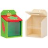 Baker Ross AV441 Wooden Squirrel Feeders-Pack of 2, Multipurpose Mini Box for Kids to Paint, Decorate and Hang in The Garden