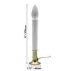 Creative Hobbies® Electric Window Candle Lamp with Brass Plated Base, On/Off Switch, Light Bulb, Ready to Use!