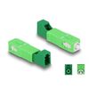 Delock LWL Hybrid Kupplung SC Simplex Stecker zu LC Simplex Buchse grün