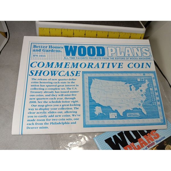 Better Homes and Gardens Wood Plans Project, Commerorative COIN Showcase New