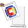 11"W x 17"H Sign Holder Tall Top Load Double Sided Table Tent 2 Pack