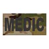 Medic Patch - 4x2 - Black Lettering - Multicam Backing - Hook Fabric