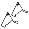 Achla Designs Medium Plate Wall Hanger, Pack of 2