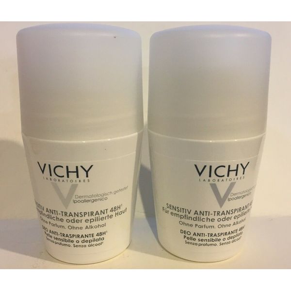 Vichy Deodorant Anti-Transpirant 48H For Sensitive Skin 2 x 50 ml