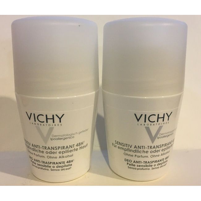 Vichy Deodorant Anti-Transpirant 48H For Sensitive Skin 2 x 50 ml