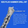 SDS-Plus Drill Bit 5/32"x6" Rotary Hammer Bit Carbide Tip Drill Concrete-5Pcs