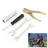 Universal Motorcycle Repair Tool Kit Wrench+Screwdriver+Plier+Spark Plug Socket Tool Set