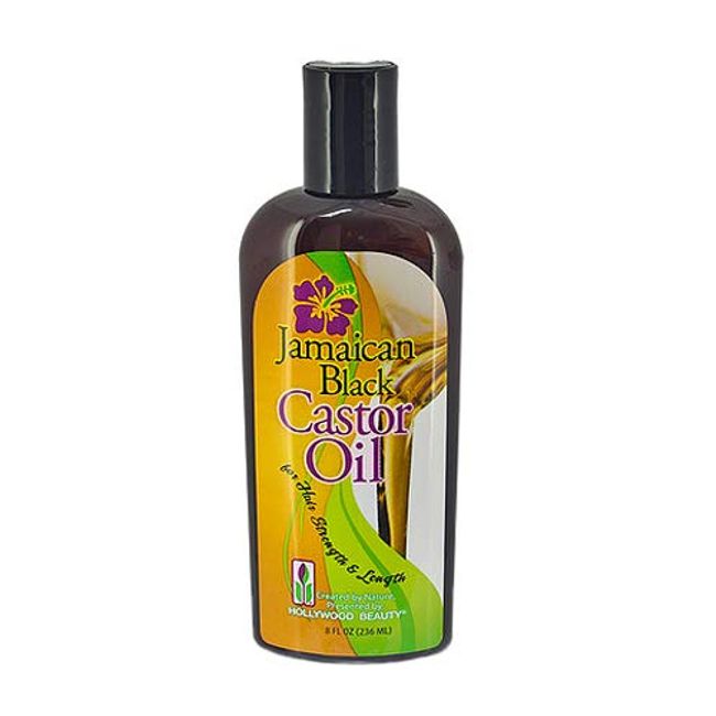 Hollywood Beauty jamaican black castor oil 8 fluid ounce, Black, 8 Fl Oz