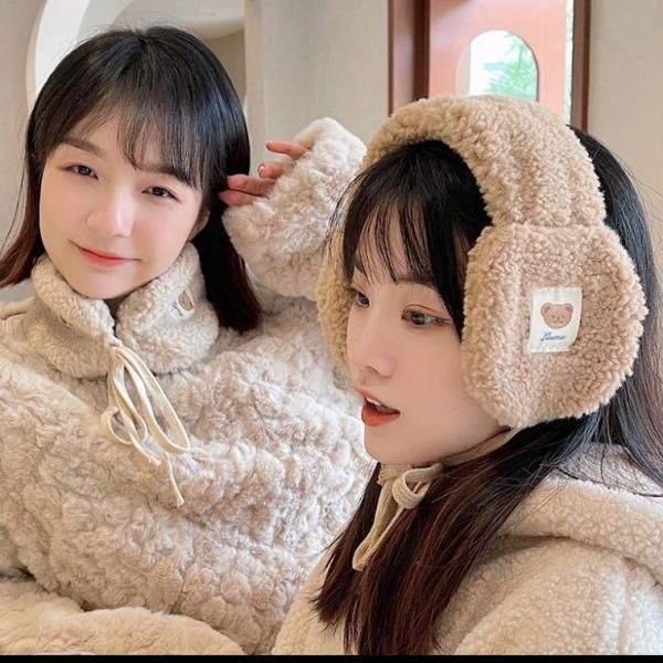 Wool Bear Earmuffs Earmuffs Poggle Earmuffs Winter