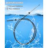 GUZIKO 9FT Throttle Shift Remote Control Cable Fit for Johnson Evinrude BRP OMC Outboard Engine Replace 0173109, 2Pcs