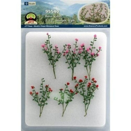 JTT Scenery Products Flowering Plants Rose Vines O Scale Hobby Train Sceneries