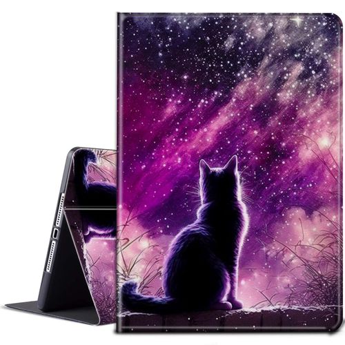 BPQOJB for All-New Fire HD 10 Tablet Case (13th Generation 10.1 inch 2023 Release) with Adjustable Stand & Auto Wake/Sleep Feature Smart Protect Cover Case - Galaxy Cat