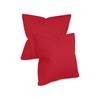 npluseins 2 Pack Plain Cushion Covers with Subtle Design 1154.1498 50 x 50 cm Red