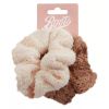 Boots Teddy Scrunchies Cream and Brown 2pk