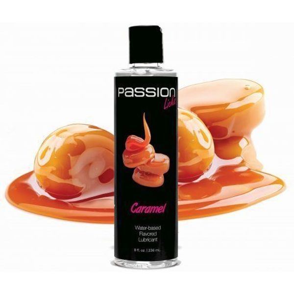 Passion Lubes Licks Water Based Flavored Lubricant, Caramel