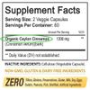 Organic Ceylon Cinnamon Capsules 1200mg - Maximum blood sugar support-120cap