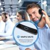 Wireless Trucker Bluetooth Headset With Noise Cancelling Mic For Phones PC