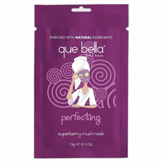 Lot of 12 Packs - Que Bella Perfecting Superberry Mud Masks- .5 oz.