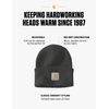 Carhartt Knit Cuffed Beanie hat, Black, OS